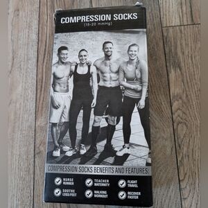 CHARMKING Compression Socks Unisex 3 Pairs 15-20 mmHg Size L/XL